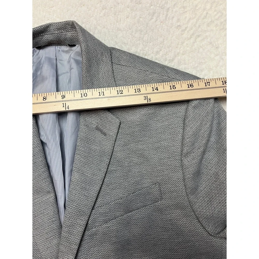 Banana Republic Blazer Mens 38R Gray Slim Fit Sport Coat Two Button Professional